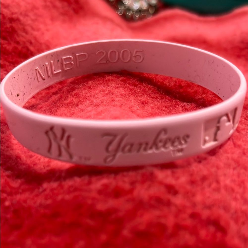 Silicone ny Yankees Pink Bracelet